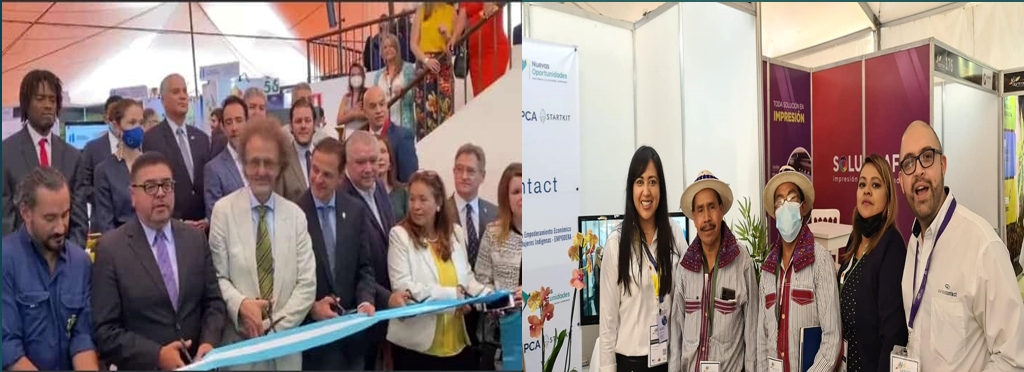 Gestión Municipal de encontrar el comercio internacional para los productores de papa y café.